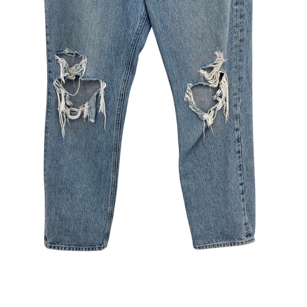 Agolde 90s Mid Rise Loose Jeans Distressed Ripped Wander Denim Size 28 - Picture 6 of 13